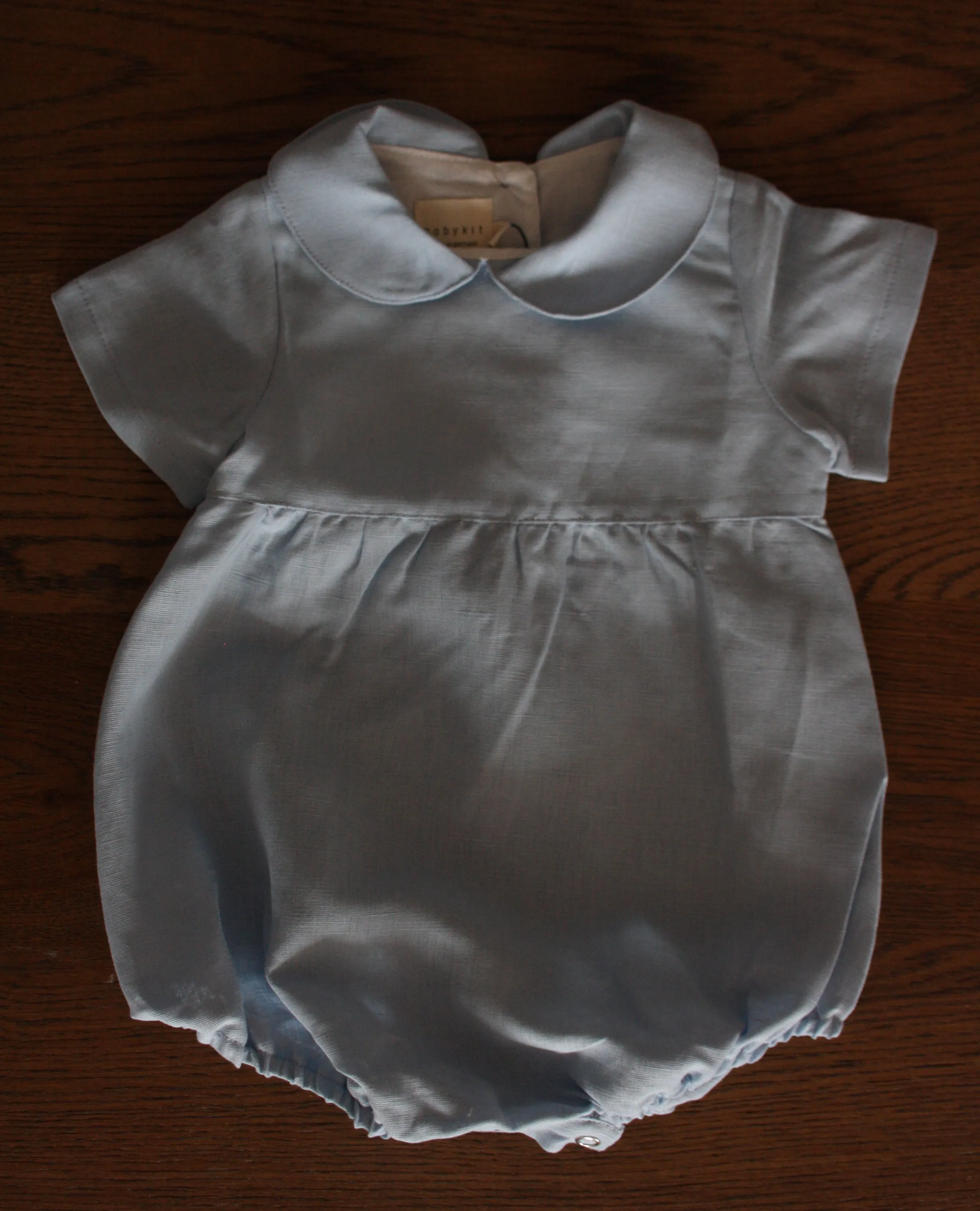 Short sleeve peter pan romper - choose the embroidery