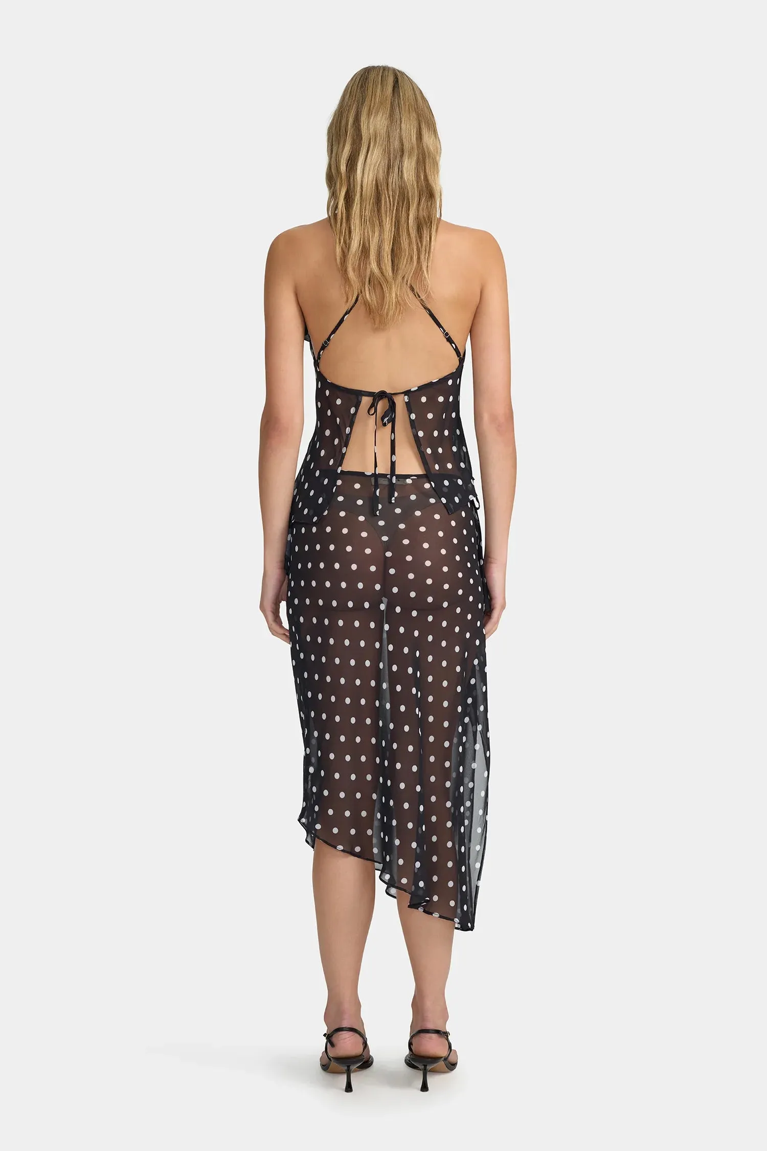 SILVERSTONE MIDI SKIRT | POLKA