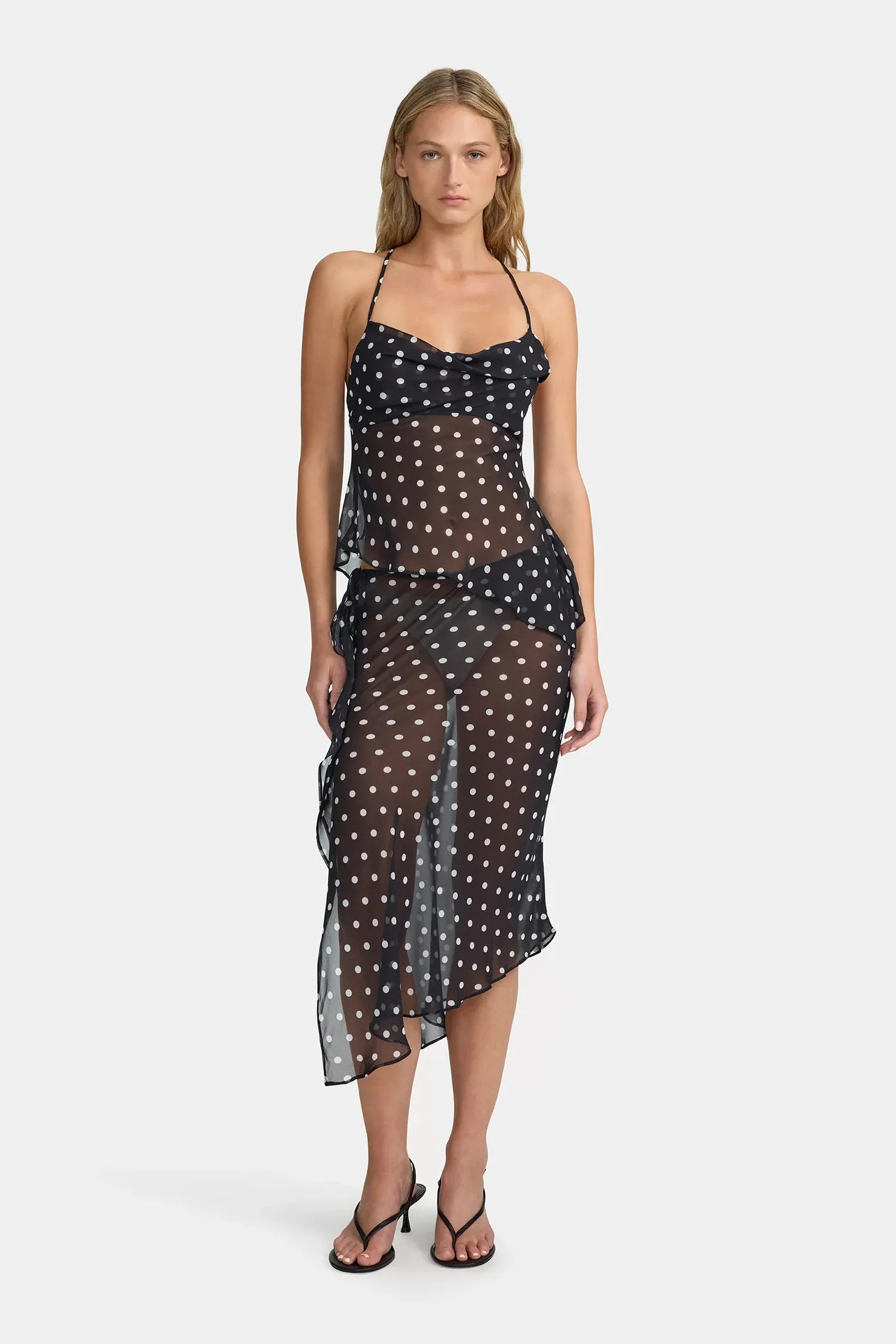 SILVERSTONE MIDI SKIRT | POLKA