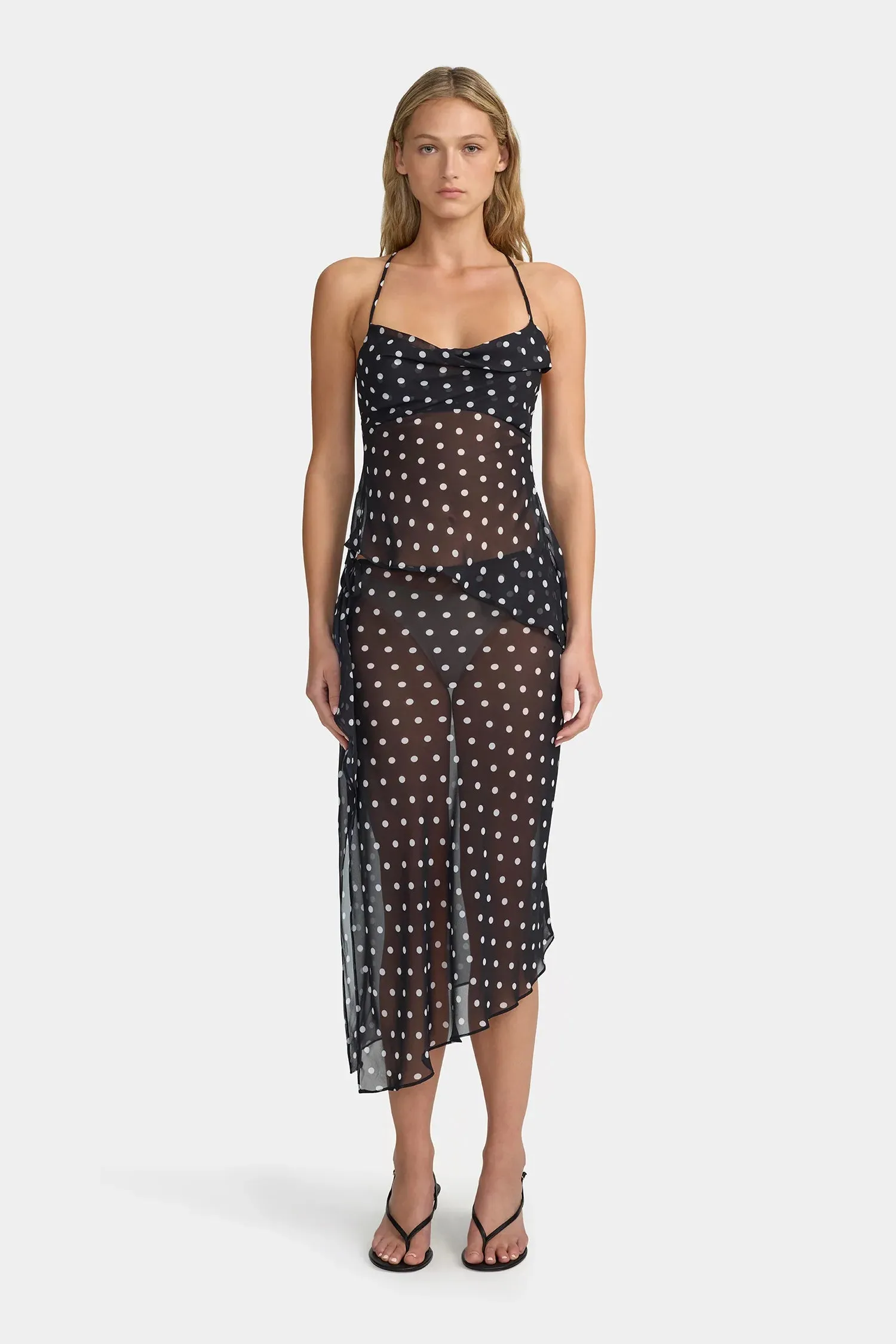 SILVERSTONE MIDI SKIRT | POLKA