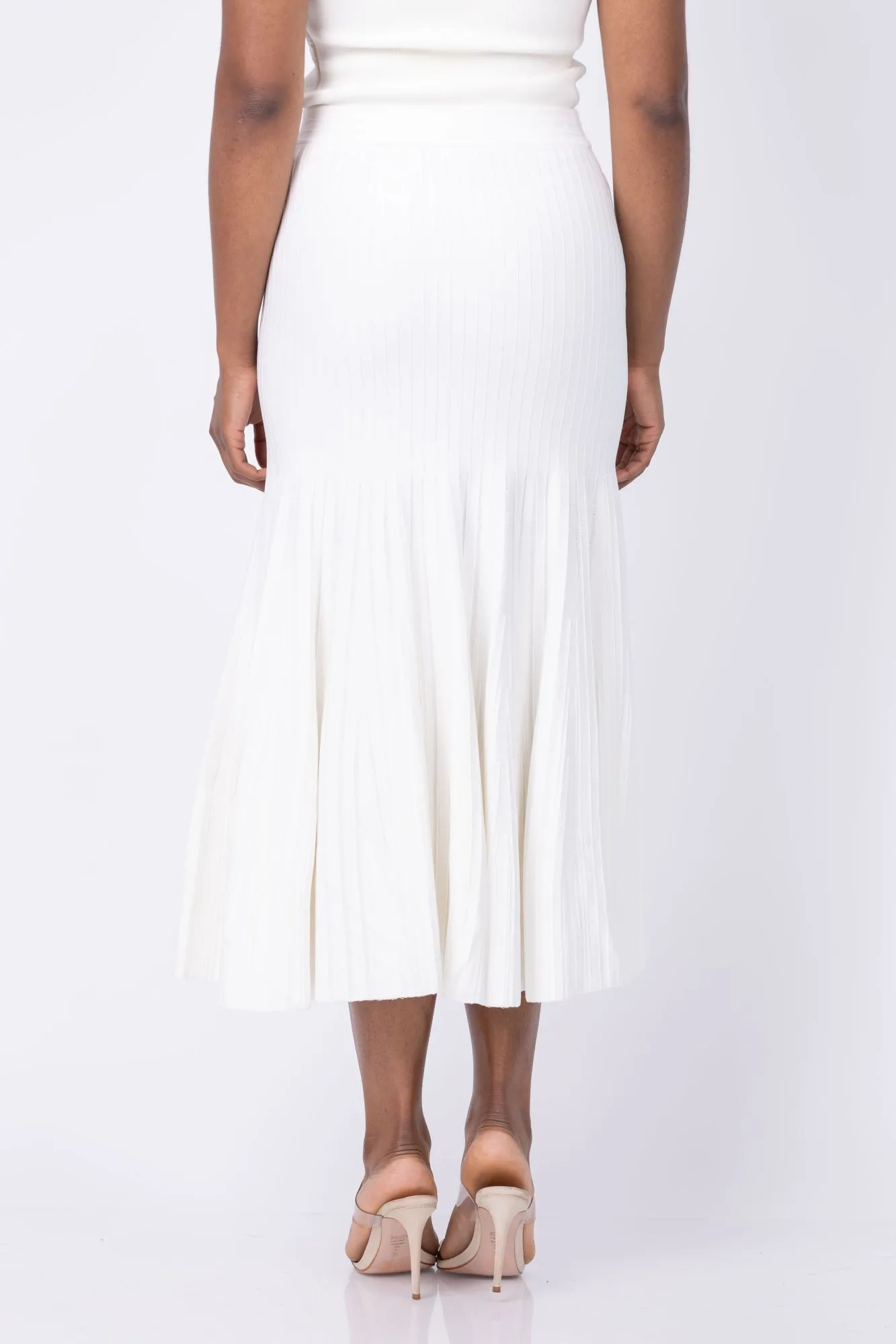 Simkhai Anitha Midi Skirt In Ivory