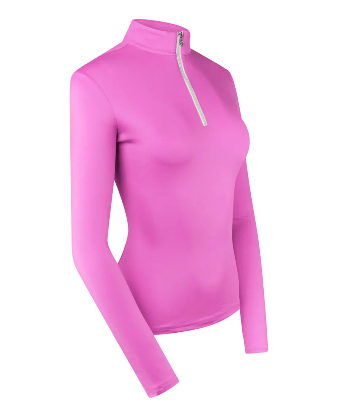 SIZE S - PURE GOLF Tranquility Mid-Zip Top 443 Azalea