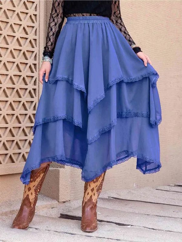 TEEK - Tiered Midi Skirt
