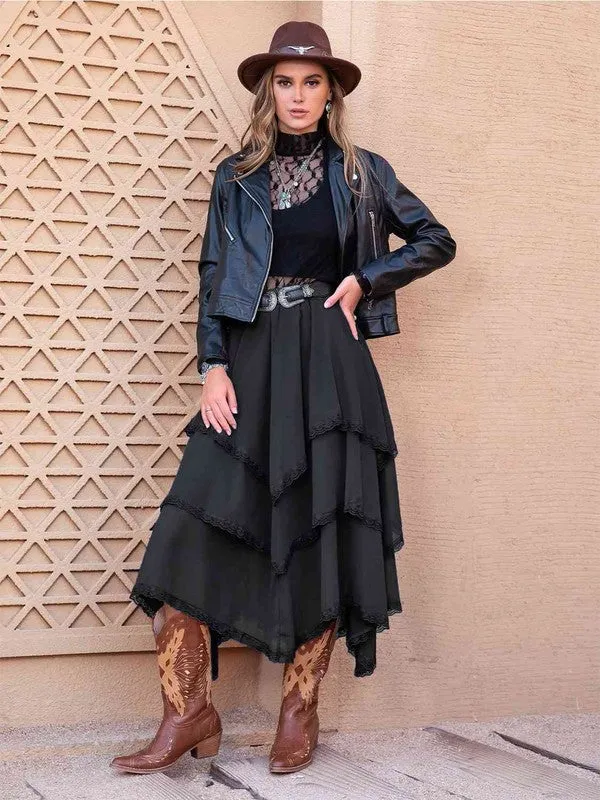 TEEK - Tiered Midi Skirt