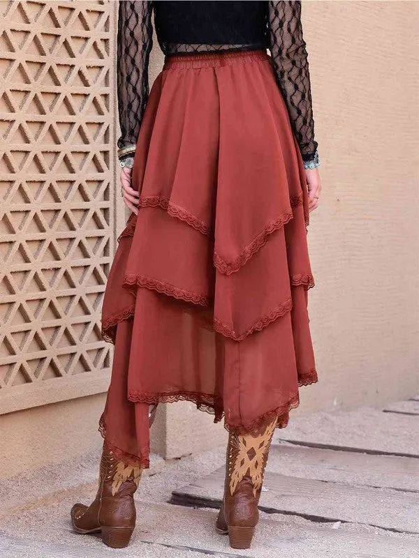 TEEK - Tiered Midi Skirt