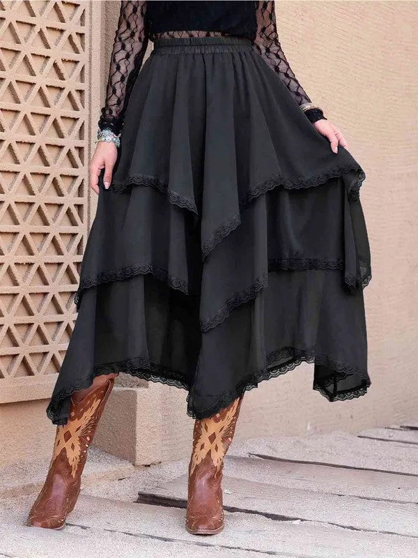 TEEK - Tiered Midi Skirt