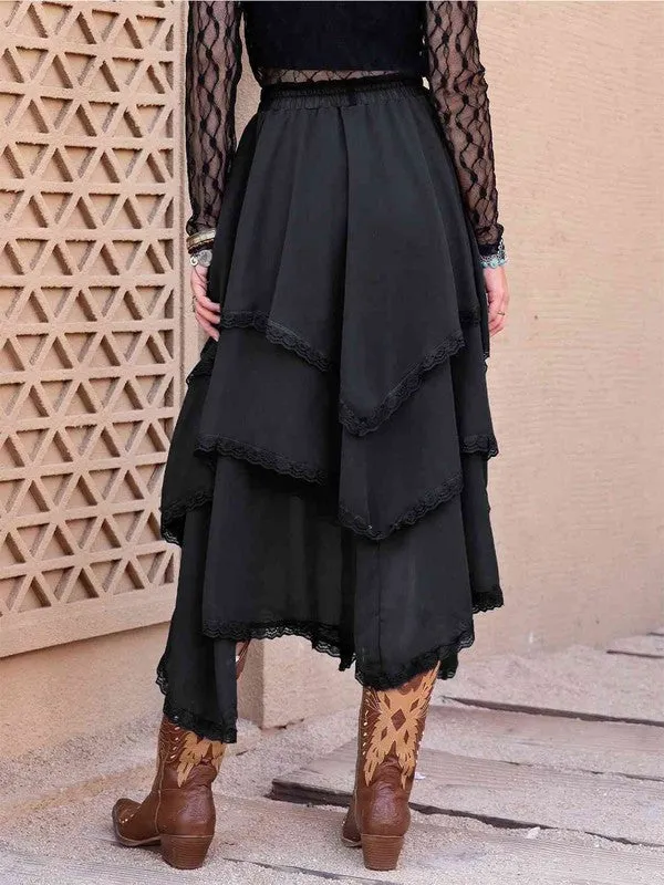 TEEK - Tiered Midi Skirt