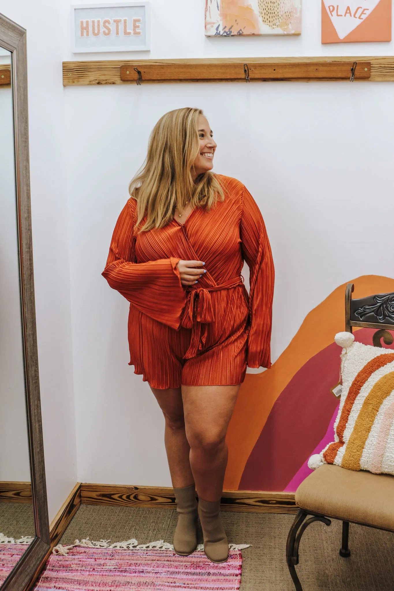 Time Can Tell Rust Romper