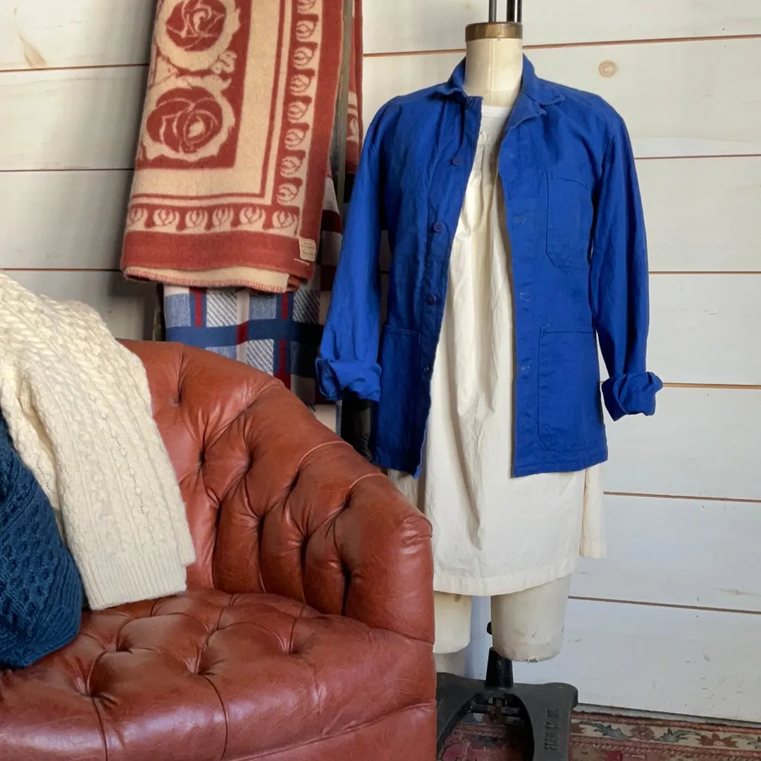 Vintage Indigo Chore Coat - Bright