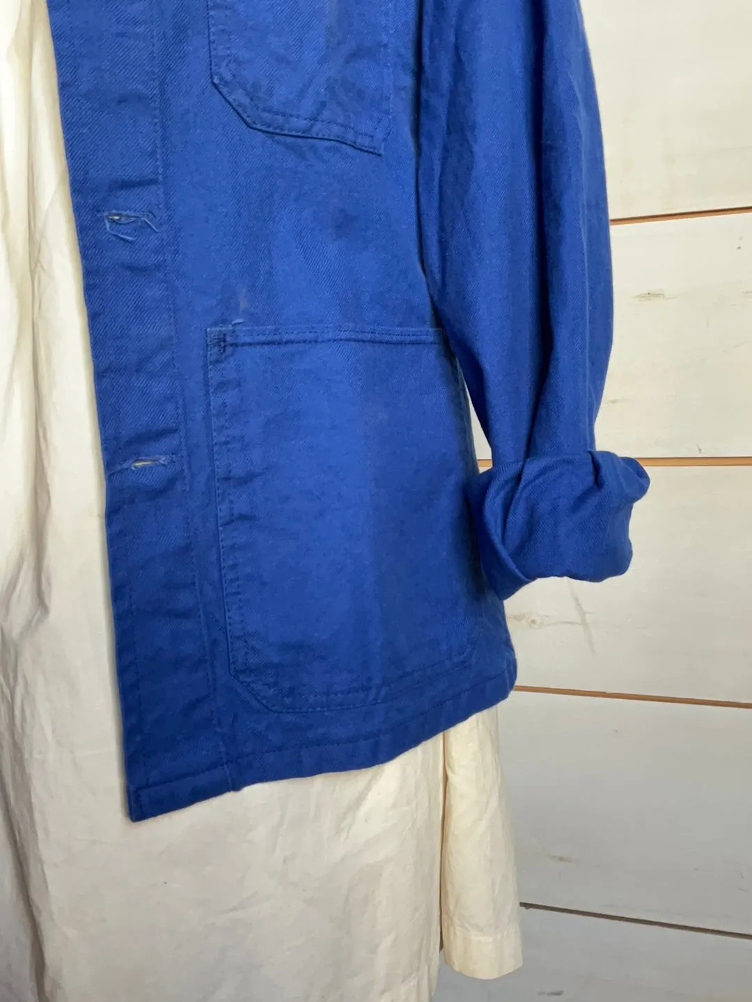 Vintage Indigo Chore Coat - Bright