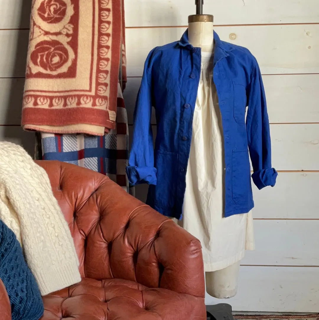 Vintage Indigo Chore Coat - Bright