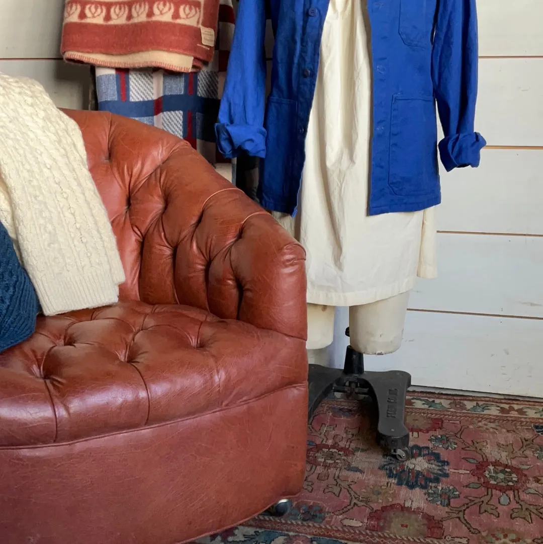 Vintage Indigo Chore Coat - Bright