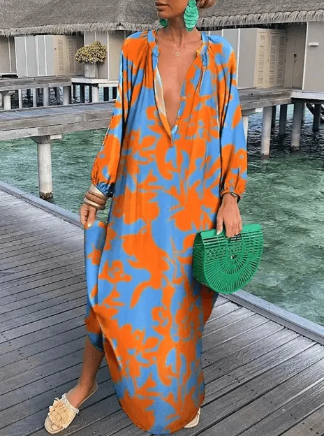 Women's Printed Summer Dress: Elegant & Breathable Sleeveless Dress