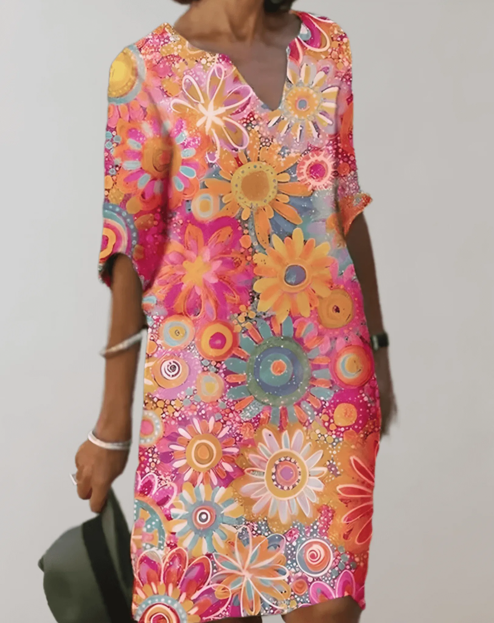Women's Summer Floral Dress: Lightweight & Breathable
