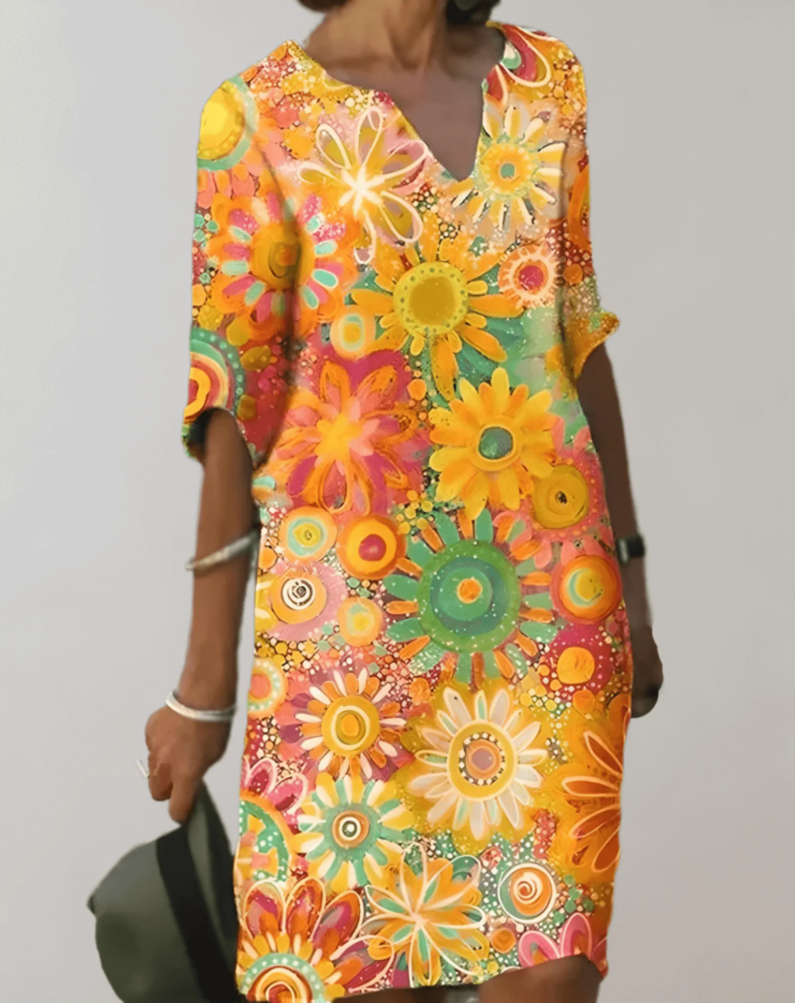 Women's Summer Floral Dress: Lightweight & Breathable