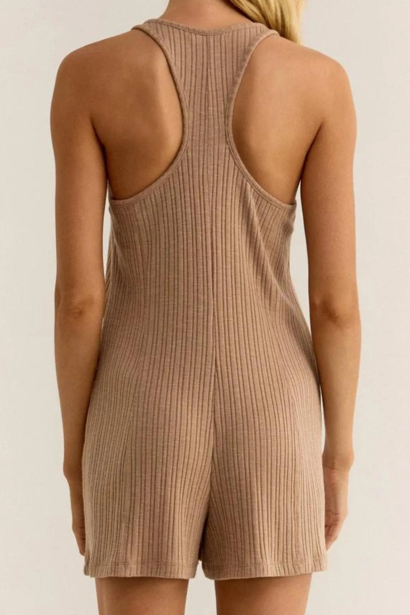 Z Supply: Island Hopper Romper in Iced Coffee